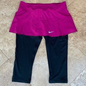 Nike tennis or pickleball skirt with leggings